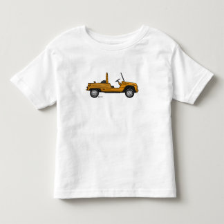 T-shirt met opdruk van een oranje Citroen Mehari