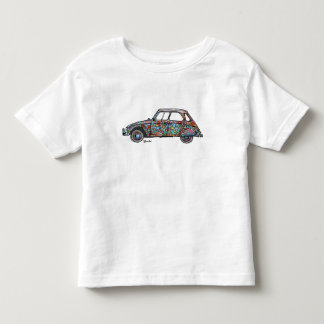 T-shirt met opdruk van gebloemde Citroen Dyane