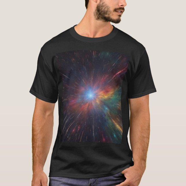 t-shirt met starfield (Framsida)