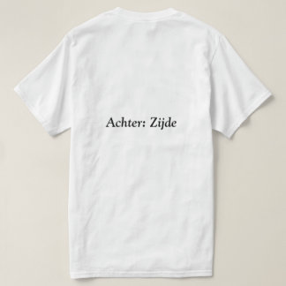 T-shirt met woordgrap, woordspeling opdruk