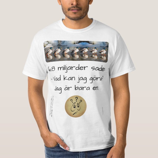 T-shirt — Miljarder (Framsida)