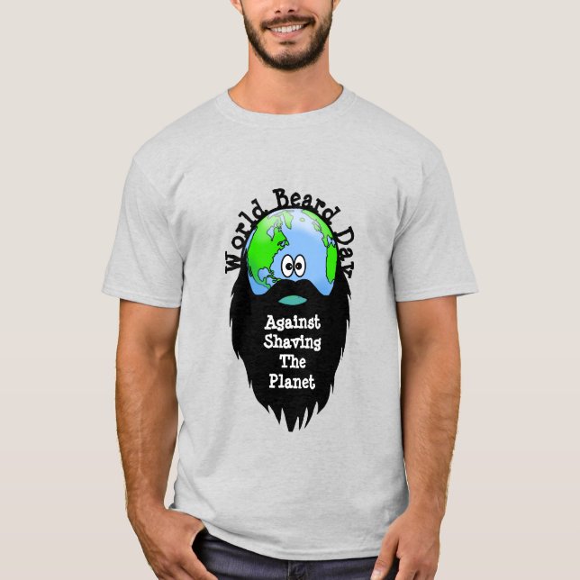 T-Shirt-miljöassistent vid Beard-dagen T Shirt (Framsida)