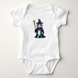 T-Shirt Mini magisk katt med magisk stav