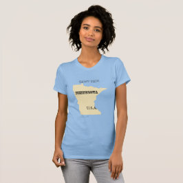 T-shirt - Minnesota Karta med City