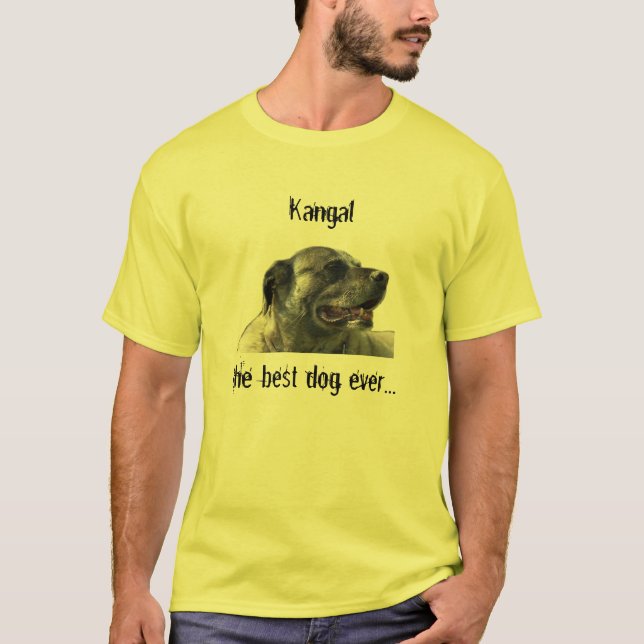 t-shirt mit kangal (Framsida)
