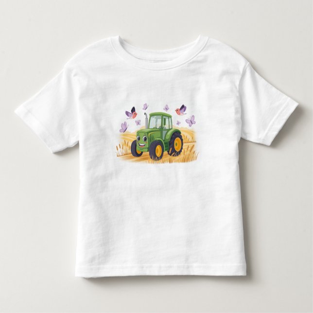 T-Shirt mit Traktor (Framsida)