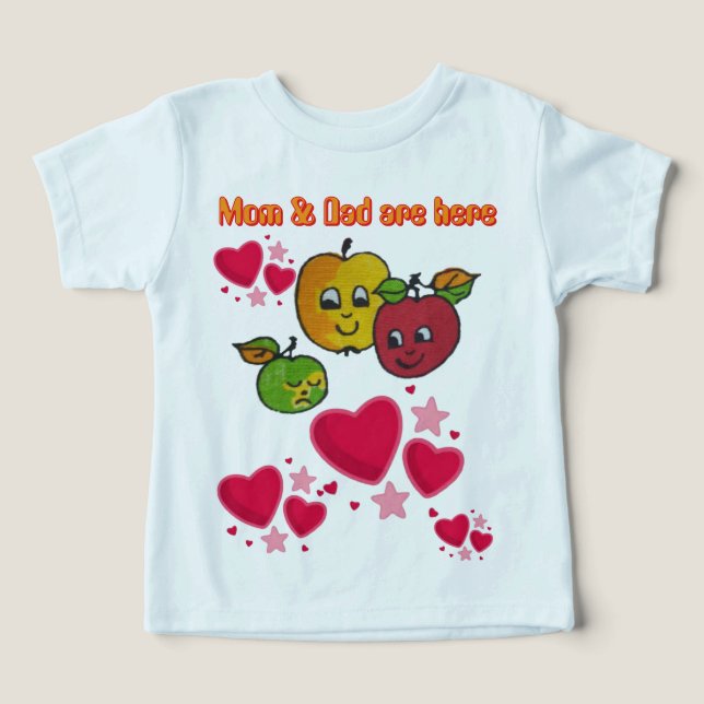 T-Shirt Mom and Dad (Design Framsida)