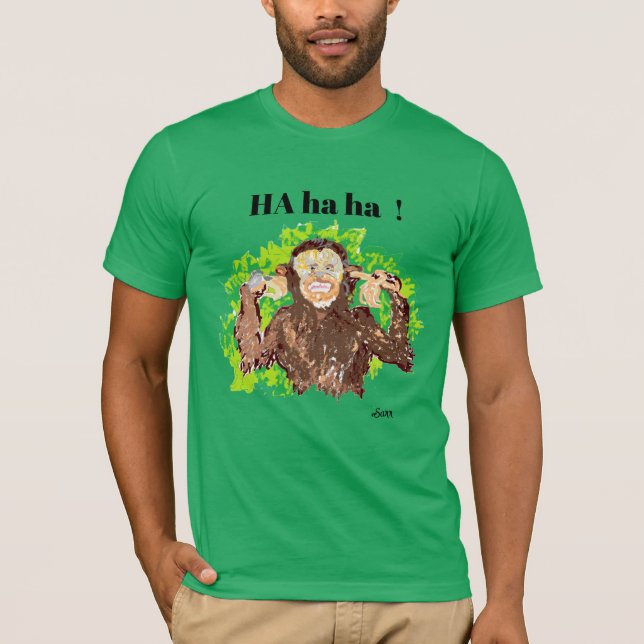 T-Shirt Monkey runt (Framsida)