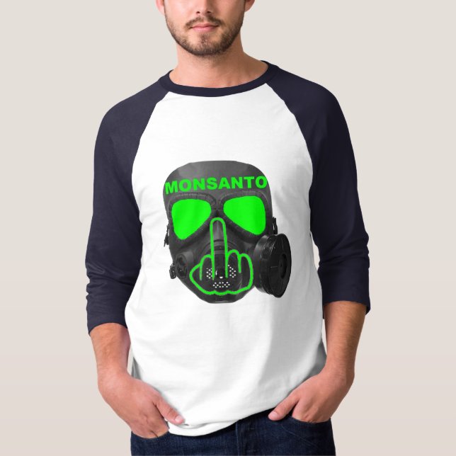 T-Shirt Monsanto Gas Mask Flip (Framsida)