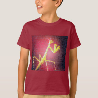 T-Shirt - Mörkröd Mantis Kakelmosaik
