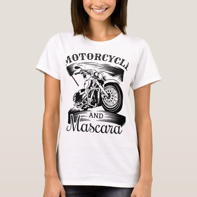 T-shirt motorcycle and mascara (Framsida)