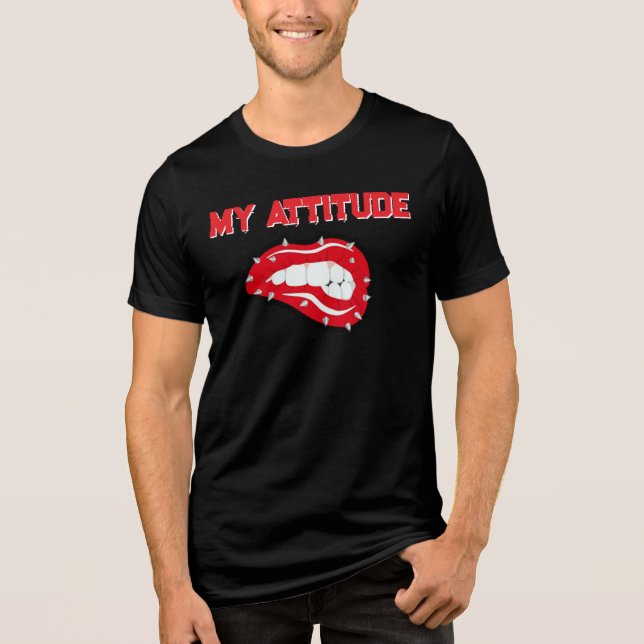 T-Shirt My attitude  (Framsida)