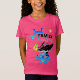 T-Shirt namn Personlig kryssningsfartyg Familjeres