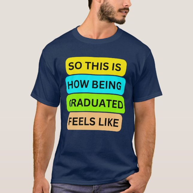 T-Shirt navy blue SO_DEN_IS_HOW_BEING_GRADUATED_F (Framsida)