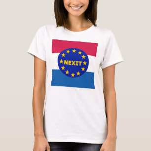 T-Shirt Netherlands Flagga EU Nexit