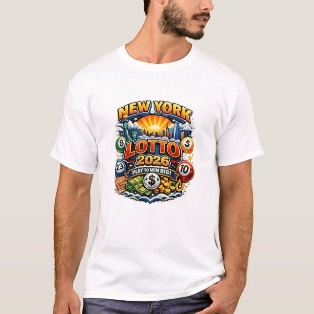  T-shirt New York Lotto 2026 (Framsida)