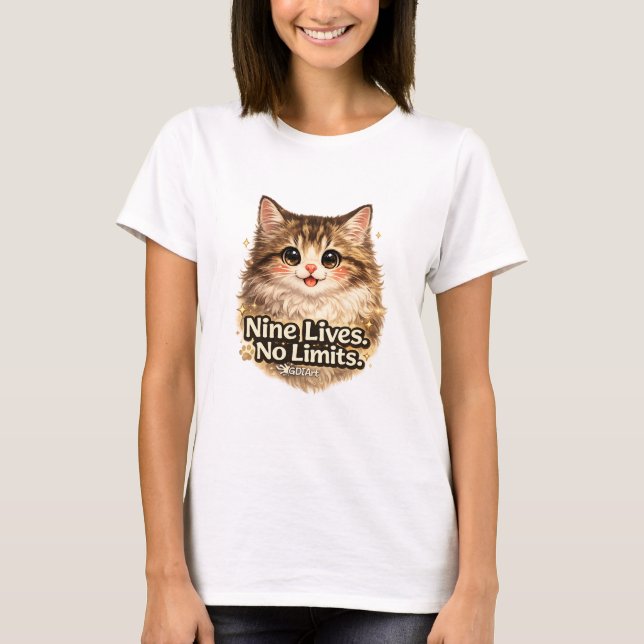 T-Shirt - Nio liv. Inga gränser. (Framsida)