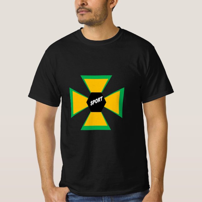 T-shirt noir homme  AFRICA  SPORT (Framsida)