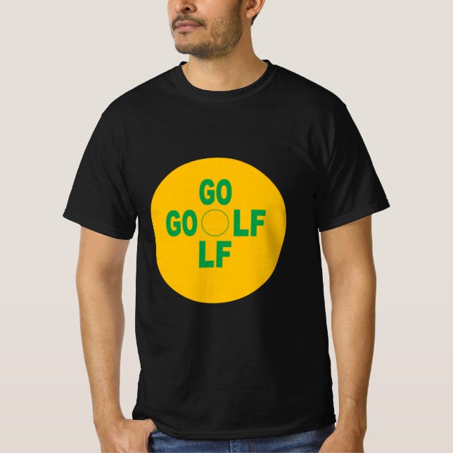 T-shirt  noir homme   SPORT GOLF (Framsida)