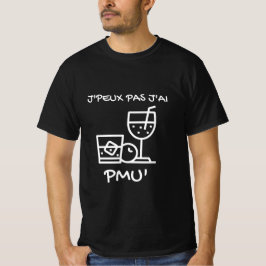 T-shirt noir ’J'peux pas j'ai PMU’