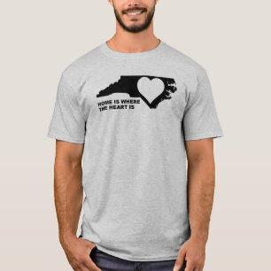 T-shirt North Carolina Hemma Långt Från Staten Tee