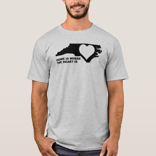 T-shirt North Carolina Hemma Långt Från Staten Tee (Framsida)