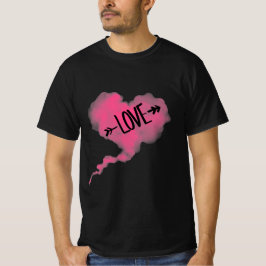 T-shirt Nuage rose cœur 