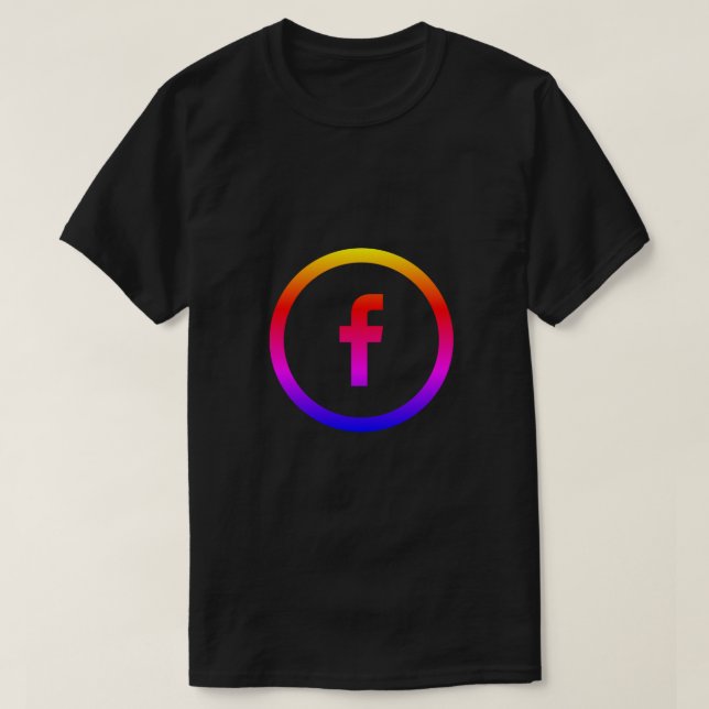 T-shirt ny Facebook-logotyp (Design framsida)