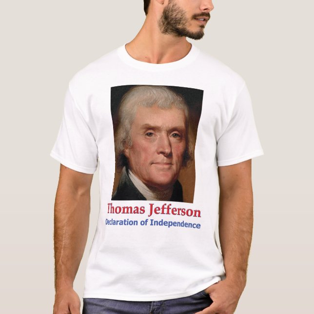 T-Shirt of Jefferson & Independence Declaration (Framsida)