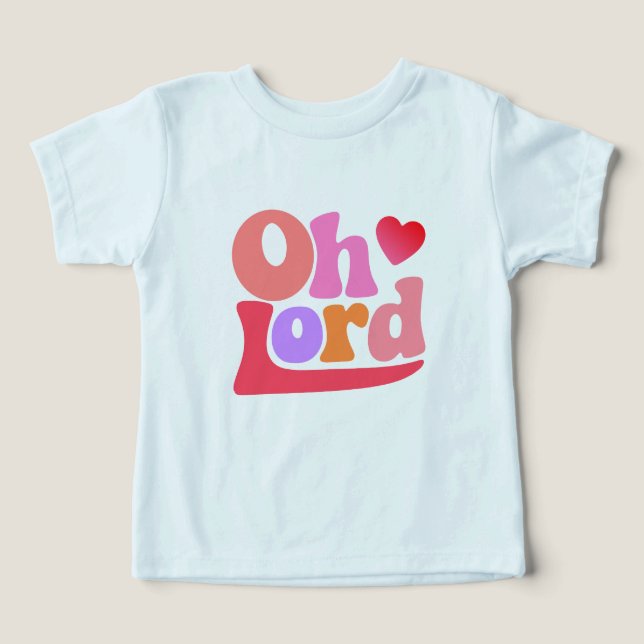 T-Shirt oh lord (Design Framsida)
