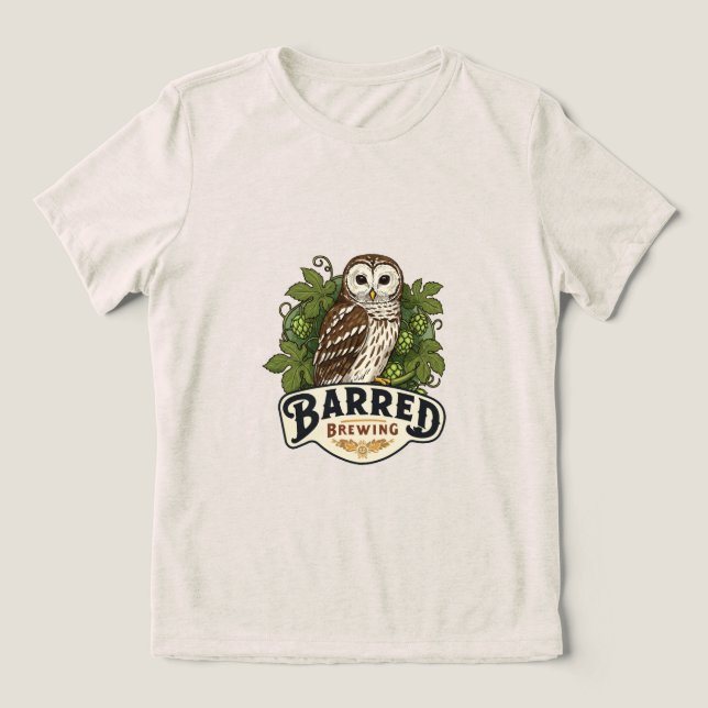 T-shirt om bryggning med streck (Design Framsida)