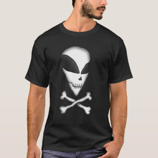 T-shirt - Område 51 utomjordingar - Skull och kors