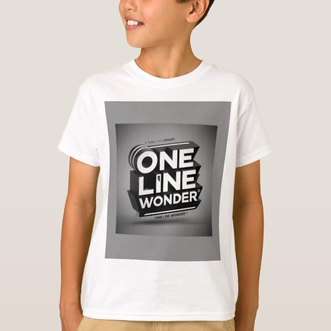 T-shirt One Line Wonder  (Framsida)