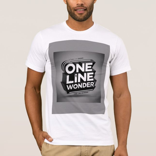 T-shirt One Line Wonder  (Framsida)