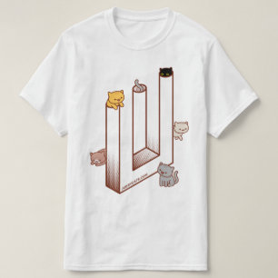 T-shirt - optisk Illusion Omöjlig Trident