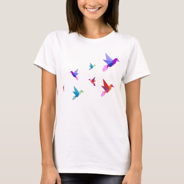 T-shirt origami hummingbirds (Framsida)