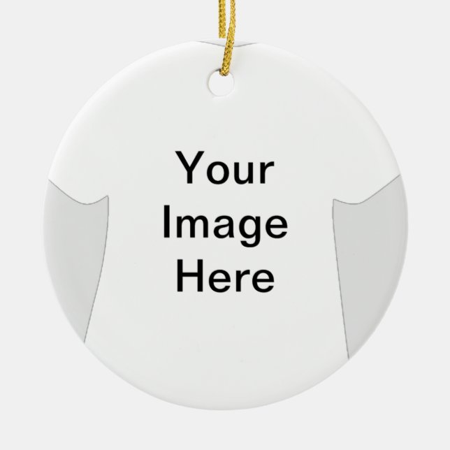 T-Shirt-ornament Julgransprydnad Keramik (Framsidan)