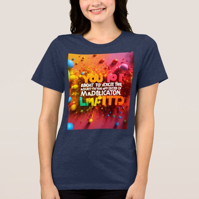 T. Shirt överskrider gränserna för mitt läkemedel T (Framsida)