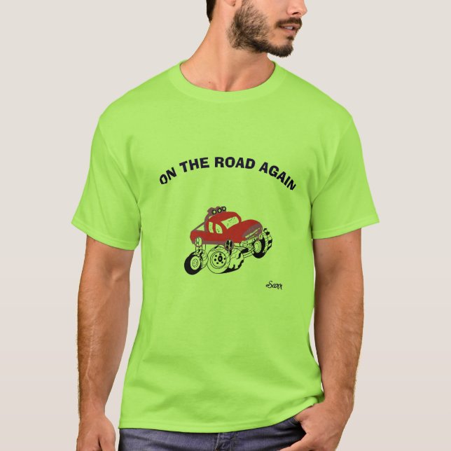 T-Shirt: På väg igen. T Shirt (Framsida)