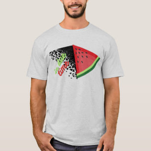 T-Shirt palestinska flagga-vattenmelon