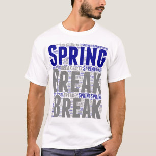 T-Shirt Påsklov hoilday blue grått