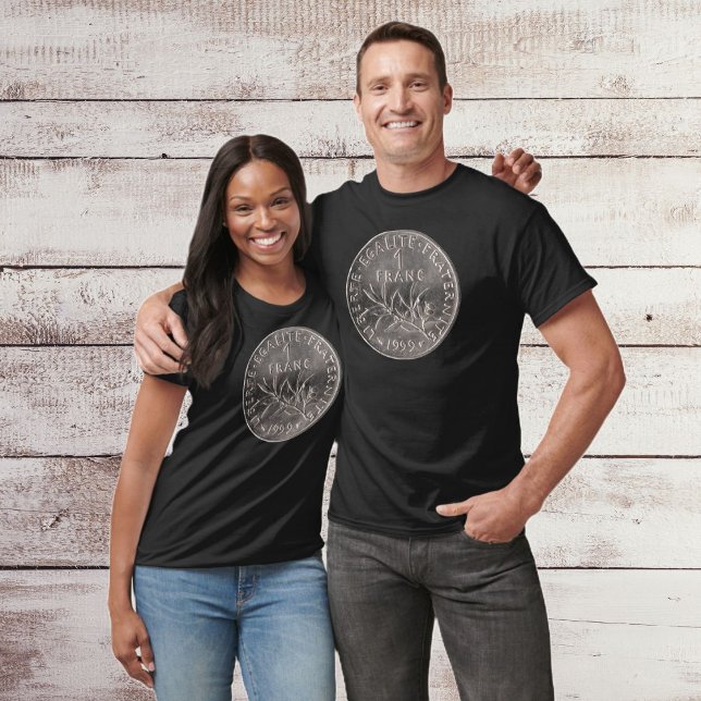 T-SHIRT PATRIOTE PIECE 1 FRANC! (Skapare uppladdad)