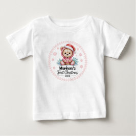 T-Shirt-Personlig Baby julafton 2025-Girl T Shirt