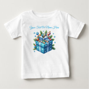 T-Shirt-Personlig Rosa Jul Bebis Tröja