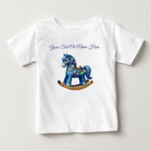 T-Shirt-Personlig Rosa Jul Bebis Tröja