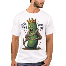 t-shirt Pickle Kung - Lustigt Tecknad Pickle Royal