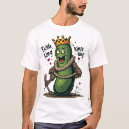 t-shirt Pickle Kung - Lustigt Tecknad Pickle Royal