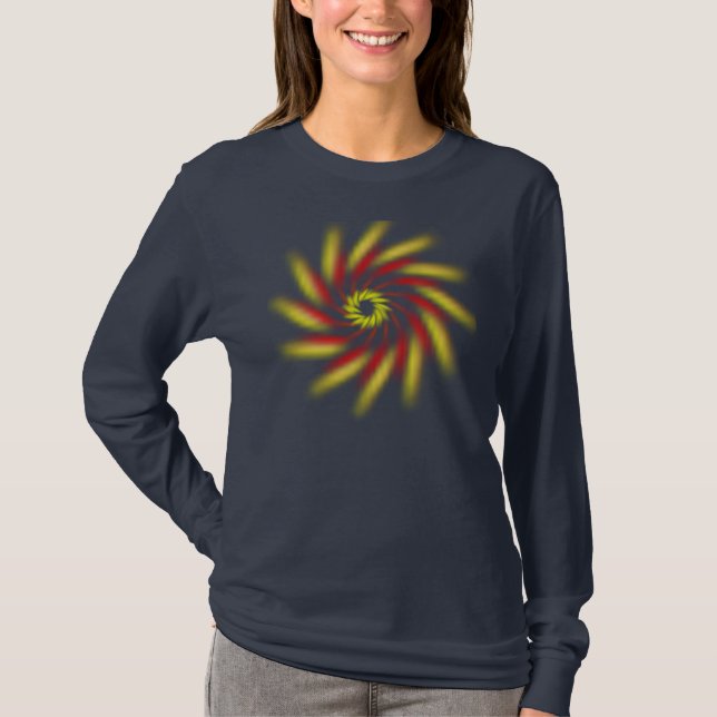T-shirt - Pinwheel (mörk) (Framsida)
