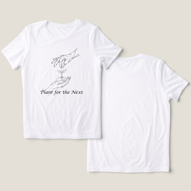 T-shirt | Planta för nästa generation - minimalist (Design fram och bak)