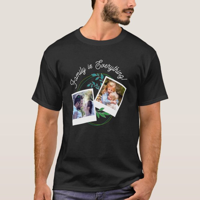 T-Shirt - Polaroid Family Photo Design Manar | DP7 (Framsida)